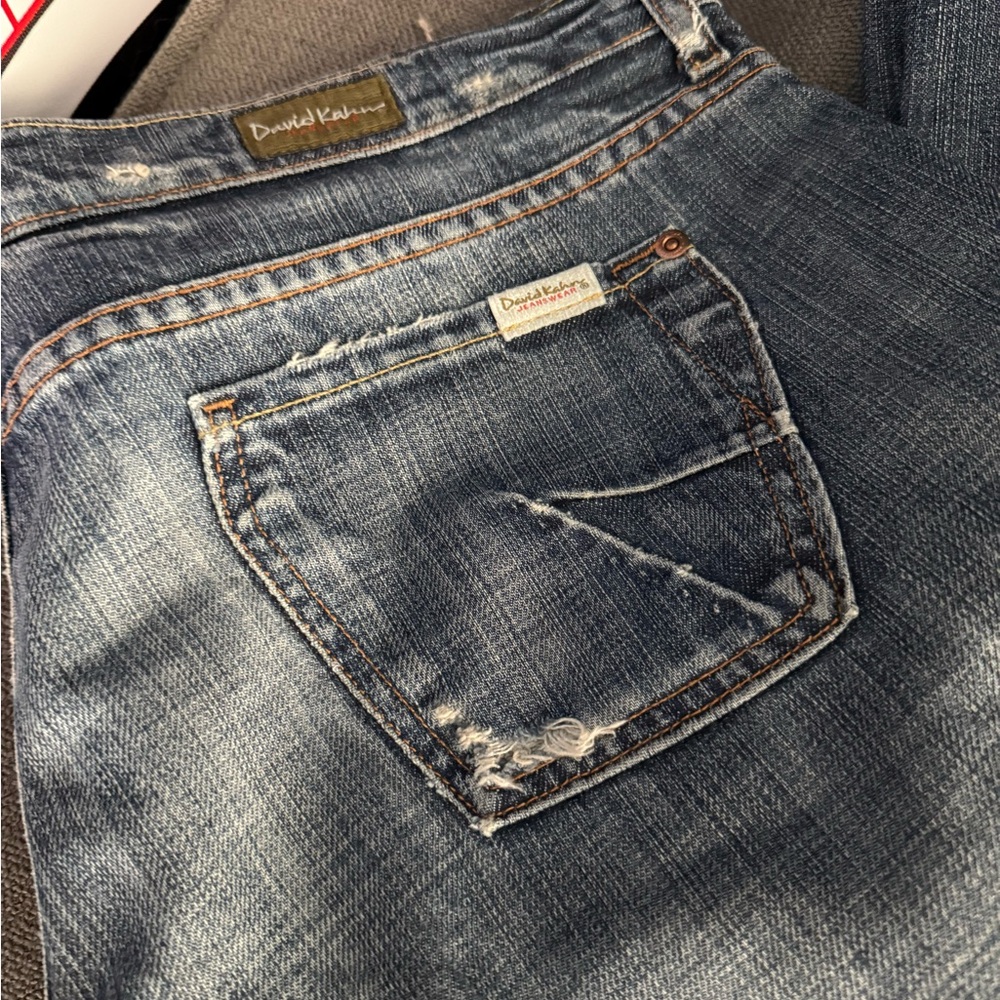 David Kahn Blue Distressed Jeans